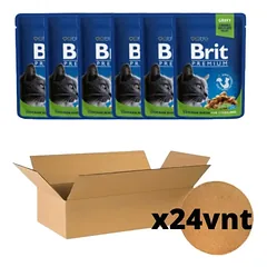 Brit Premium konservai katėms maiš. Chicken Slices Sterilised 100g. * 24vnt.