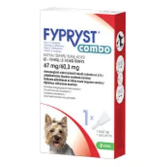 Fypryst Combo antiparazitinis užlašinamasis tirpalas mažų veislių šunims (2-10 kg)