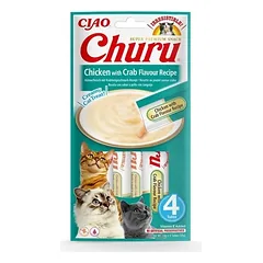 Churu Chicken with Crab Flavour Recipe skanėstai katėms 56g