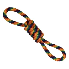 Virvė žaislas vaivorykštė aštuoni 58 cm