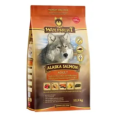 WOLFSBLUT Alaska Salmon Adult 25 kg (2 × 12,5 kg) – sausas ėdalas su lašiša ir bulvėmis suaugusiems šunims