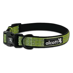 Alcott Adventure antkaklis žalias - atspindintis šuns antkaklis, žalias