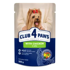 Club 4 Paws Premium konservai su vištiena drebučiuose mažų veislių šunims