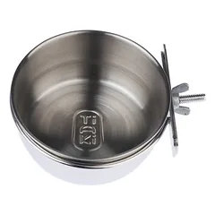 TIAKI prisukamas nerūdijančio plieno dubenėlis narvams, 140 ml / Ø 7,5 cm — 5 nuotrauka