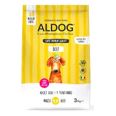 ALDOG Beef sausas maistas vidutinių ir didelių veislių suaugusiems šunims su jautiena, 3 kg