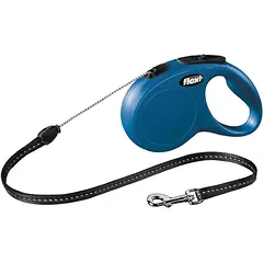 FLEXI Classic pavadėlis, max 12kg, 5m virvelinis - mėlyna