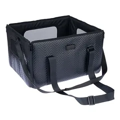 Nomad Tales automobilinė sėdynė šunims, ebony, Labai mažiems < 4 kg — 3 nuotrauka