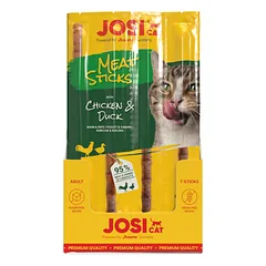 JOSICAT Meat Sticks skanėstai katėms su antiena ir vištiena 35g
