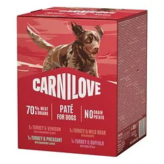 Carnilove Dog in Paté Pouches drėgnas maistas šunims 4 x 300 g