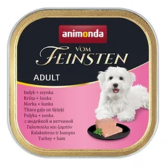 ANIMONDA Dog Vom Feinsten suaugusiems šunims – kalakutiena su kumpiu, 150 g