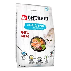 Ontario visavertis pašaras suaugusioms katėms Cat Hair&Skin, 0,4 kg