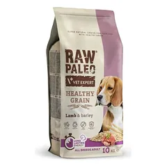 Raw Paleo sausas maistas suaugusiems šunims su ėriena ir miežiais 10kg