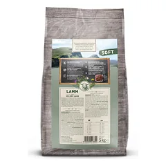 WILDES LAND Soft lamb&rice sausas begrūdis pašaras suaugusiems šunims su ėriena ir ryžiais, 5 kg — 2 nuotrauka