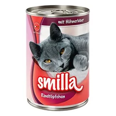 Smilla jautienos puodeliai, drėgnas maistas katėms, ekonominė pakuotė 24 x 400 g — 5 nuotrauka
