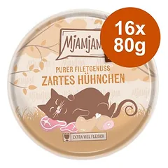 MjAMjAM grynas filė skonis, drėgnas maistas katėms 16 x 80 g