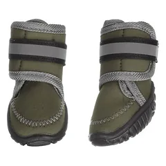 Flamingo Hundeschuhe Kajan grün - 2 Stück
