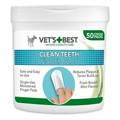 Vets Best salvetes (uz pirksta) zobu kopšanai N50 suņiem/kaķiem nuotrauka