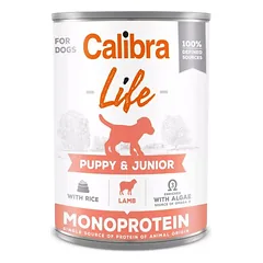 CALIBRA Dog Life Puppy&Junior Lamb with Rice 400 g su ėriena ir ryžiais šuniukams