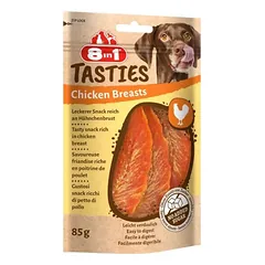 8in1 Tasties vištienos krūtinėlės skanėstai šunims, 85 g