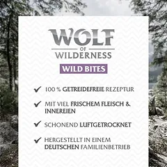 Wolf of Wilderness Snack - Wild Bites skanėstai šunims, ekonominė pakuotė 3 x 180 g — 2 nuotrauka