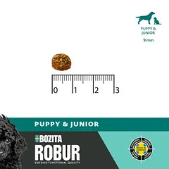 Bozita Robur Puppy & Junior su vištiena, sausas maistas šuniukams, > 10 kg — 3 nuotrauka