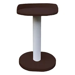 Tvirta, medinė draskyklė su storu stulpu ir guoliu,77cm (pasirenkama spalva, virvė)