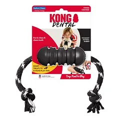 KONG Extreme Dental žaislas šunims su virve, Vidutiniams 11–25 kg — 3 nuotrauka