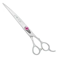 Kenchii Love lenktos žirklės - profesionalios kirpimo žirklės su ergonomiška rankena, lenktos, 7" — 4 nuotrauka
