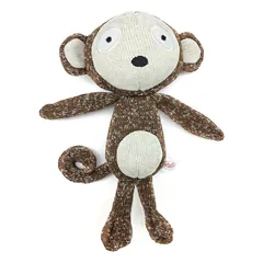 Cotton Monkey - medvilninis beždžionės formos žaislas šunims su garsiniu efektu