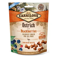 CARNILOVE Dog skanėstas Ostrich with Blackberries with fresh meat
