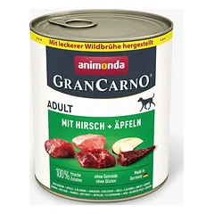 Animonda GranCarno Adult: konservai šunims su elniena, pagardinta obuoliais, 800 g — 2 nuotrauka