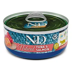FARMINA N&D NATURAL – CAT Wet Tuna&Salmon ADULT 70 g (pak.24)