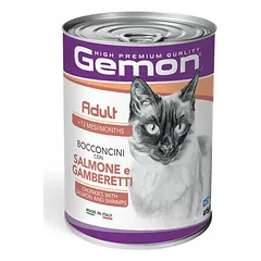 Gemon Cat Adult Chunkies with Salmon and Shrimps 415 g