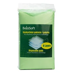 BelaSoft vienkartinės palos šunims, M dydis, 45×60 cm, 50 vnt