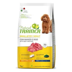 Natural Trainer Small&Toy Adult Beef&Rice sausas maistas mažų ir labai mažų veislių suaugusiems šunims su jautiena ir ryžiais, 7 kg