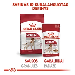 ROYAL CANIN SHN medium adult  konservai suaugusiems vidutinio dydžio šunims 10x140 g — 5 nuotrauka