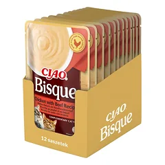INABA CIAO CIAO Bisque vištienos ir jautienos kreminė sriuba 12x40g