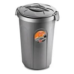 StefanPlast Tom maisto konteineris sidabro spalvos, 46 l