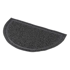 TRIXIE Kilimėlis prie tualeto, pusiau apvalus, PVC, 59x35 cm, antracito — 2 nuotrauka