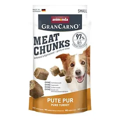 1 + 1 gratis! 2 x 60 g animonda Gran Carno Meat Chunks small Pute Pur