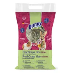 Bunny Fresh Grass Hay su žiedlapiais šienas graužikams - Pet24