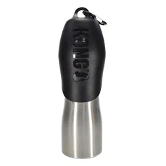 KONG H2O 740 ml nešiojamas nerūdijančio plieno butelys (juodas)