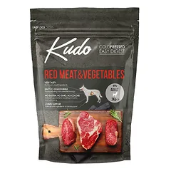 Kudo Mini Adult Red Meat & Vegetables sausas maistas šunims 3 kg