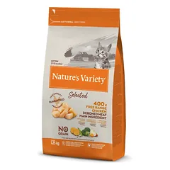 Nature’s Variety Selected sausas maistas kačiukams su vištiena 1.25 kg
