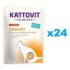 KATTOVIT Feline Diet Urinary su veršiena 24 x 85 g