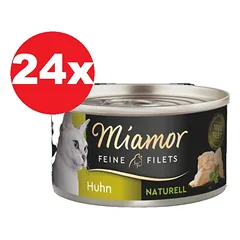 MIAMOR Feine Filets Naturell Chicken 24x80g vištiena savame padaže