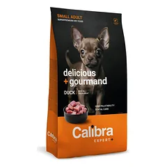 CALIBRA Dog EXPERT+ Adult Sm. Delicious&Gourm. sausas pašaras išrankiems mažų veislių šunims, 1,5 kg
