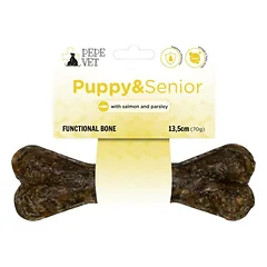 PAKA ZWIERZAKA PEPE Vet Puppy&Senior funkciniai kaulai 13,5 cm (70 g) šuniukams ir vyresnio amžiaus šunims