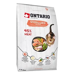 Ontario Sterilized su lašiša, sausas maistas katėms 6,5 kg parduotuvėje sunu.lt