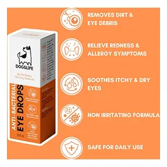 DOGSLIFE antibakteriniai akių lašai šunims, 237 ml — 4 nuotrauka